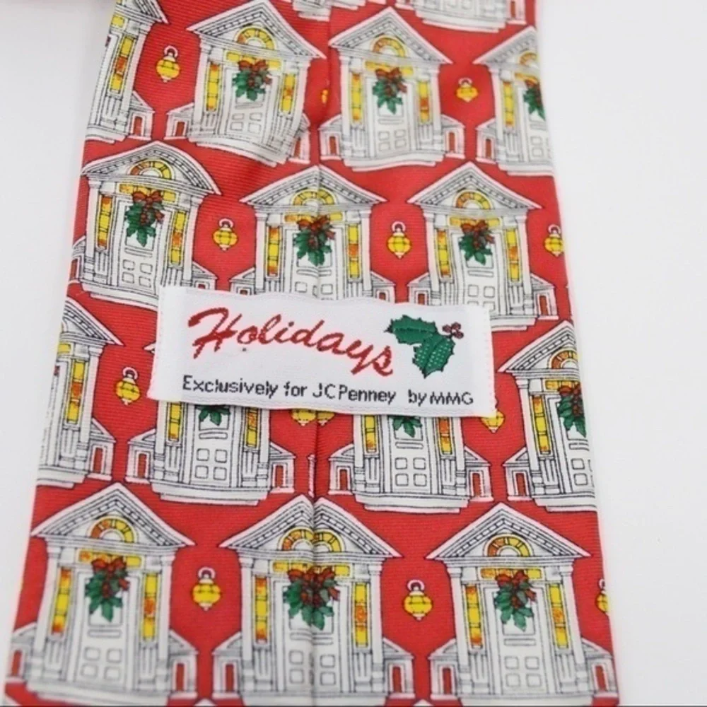 Vintage Silk Christmas Holiday Tie‎